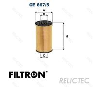 FILTRON OE 667/5 Oil filter