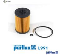 Purflux Oil Filter L991 - Filter Insert for VW, SEAT, Audi, Skoda, MAN