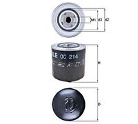 Oil Filter MAHLE Fits AUDI VW VOLVO 100 Avant A6 850 S70 S80 I V70 II 4A EFL282