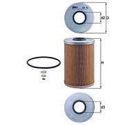 Oil Filter MAHLE Fits BMW ALPINA B10 B11 B3 B6 B7 B9 E12 E23 E24 E28 E32 EFL135