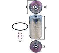 Oil Filter MAHLE Fits MERCEDES STEYR 1290-Serie 1490-Serie 890-Serie LP 60369