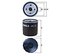Oil Filter MAHLE Fits OPEL HARLEY-DAVIDSON MC FORD AUSTIN MORRIS MG B C 650371