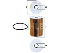 Oil Filter MAHLE Fits RENAULT NISSAN OPEL D-Serie Mascott Master II HD 4415218
