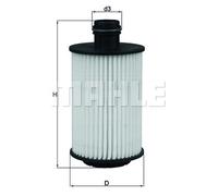 Mahle Oil Filter OX1012D 93745801 4818038 95599740 25183556 72348840 OX1012DECO