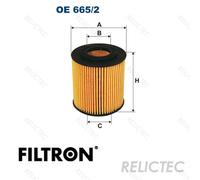 Fits FILTRON OE 665/2 OIL FILTER. MAZDA 6,MPV 2.3I 02- ✅UK Seller