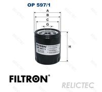 FILTRON OP 597/1 Oil filter