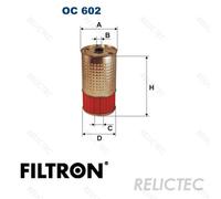 Oil Filter MB Ssangyong Daewoo Puch:W124,S124,602,601,KJ,FJ,W201,W463,W202 D188