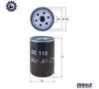 OIL FILTER OC 110 FOR M 102.910 1.8L 4cyl