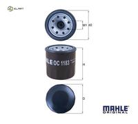 OIL FILTER OC 1183 FOR MAZDA 2 CX-5/SUV ROADSTER/Targa/IV CX-3/0 6/Van MX-5/RF