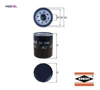 OIL FILTER OC 1243 FOR ISUZU KB/II D-MAX/Platform/Chassis 4JK1-TCY 2.5L 4cyl