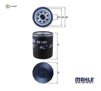 MAHLE/KNECHT Oil Filter for FIAT 500L X 1.4, Tipo 1.4, 1.4 LPG 55242758