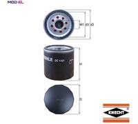 Oil Filter OC1421 Mahle 12696048 12640445 12667194 12670058 12674698