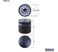Oil Filter OC1421 Mahle 12696048 12640445 12667194 12670058 12674698