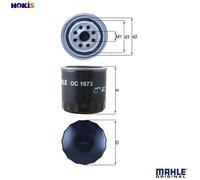 MAHLE Oil Filter Spin on OC1673