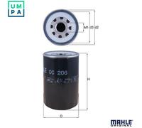 MAHLE ORIGINAL OC 206 Oil filter