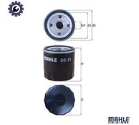 MAHLE OC 21 Oil Filter
