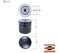 OIL FILTER OC 214 FOR VW CARAVELLE/EUROVAN/IV/Bus/TRANSPORTER/Mk AUDI 100 A6 100