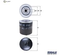 MAHLE OC 214 Oil filter