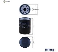 MAHLE OC 217 Oil Filter