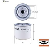 Mahle Original Oil Filter OC 222 - OE matching fit & quality for Volvo & Alfa Romeo