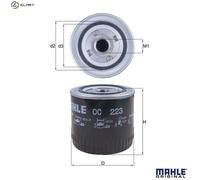 Mahle Oil Filter OC223 - fits Renault Rover - Genuine Part - OE Fit and Quality