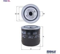 Oil filter Spin-on Filter OC 223 KNECHT for RENAULT JEEP BRANSON