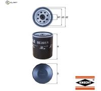 OIL FILTER OC 237/1 FOR MORGAN FSO POLONEZ/Pickup/III CARO AUSTIN MG 2.0L 4cyl