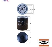 Oil filter Spin-on Filter OC 261 MAHLE for MERCEDES-BENZ ROVER LAND ROVER GLAS
