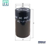 MAHLE OC 267 Oil filter