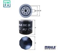 Oil Filter OC28 Mahle 021115351A 1109C0 0500185 1498022 5000185 72003739 Quality