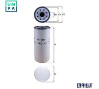 Oil Filter OC282 Mahle C3313283 61259040 700703332 73124135 74322701 79817883