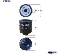 MAHLE OC295 OIL FILTER