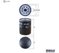 Mahle Original Oil Filter OC 298 - Fits Land Rover TD5, Defender - OE Fit