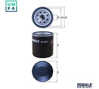 OIL FILTER OC 405/3 FOR X 20 SE 2.0L 4cyl