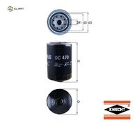 OIL FILTER OC 470 FOR SKODA VW SEAT AUDI A4/S4/Convertible A6/S6 AWT 1.8L 4cyl