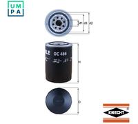Mahle Original Oil Filter OC 486 - Spin-on, Fits Maserati, Peugeot, Fiat, Citroën