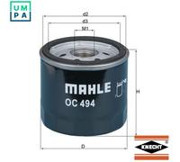 OIL FILTER OC 494 FOR FIAT STILO/Multi/Wagon/VAN 192 B3.000 1.6L 4cyl STILO
