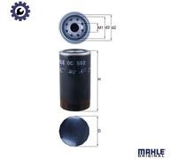 Mahle Oil Filter OC502 fits Daf Iveco-Ford Trucks - Genuine Part