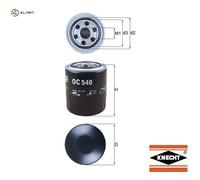 Oil Filter OC540 Mahle 0K55114302 2630042020 2630042040 0VS0114302 2630042030
