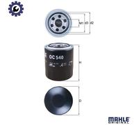 Oil filter Spin-on Filter OC 540 KNECHT for KIA HYUNDAI