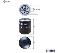Oil filter Spin-on Filter OC 540 KNECHT for KIA HYUNDAI