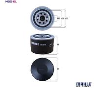 GENUINE MAHLE OIL FILTER ELEMENT - OC570