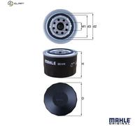 Mahle Oil Filter OC570 - fits Fiat Ducato 2.3 - Genuine Part - OE Fit & Quality