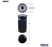 Oil filter Spin-on Filter OC 584 KNECHT for ISUZU TROOPER III RODEO I