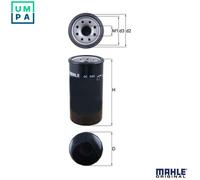 MAHLE OC 584 Oil Filter Fits Isuzu Rodeo MK1 Trooper Open Off-Road Vehicle
