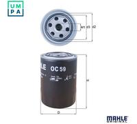 MAHLE OC 59 Oil Filter