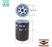 MAHLE Oil Filter Spin On - OC59