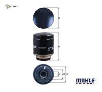 x1 Mahle Oil Filter OC593/4 70388051 OE 03C115403F 03C115561B Made in UK