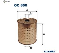 OIL FILTER OC 600 FOR MERCEDES-BENZ HECKFLOSSE HENSCHEL/2-t 8 T2/L/Van 2.0L 4cyl