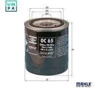 OIL FILTER OC 65 FOR FIAT LANCIA FORD SIERRA/Turnier/Break/Hatchback GRANADA